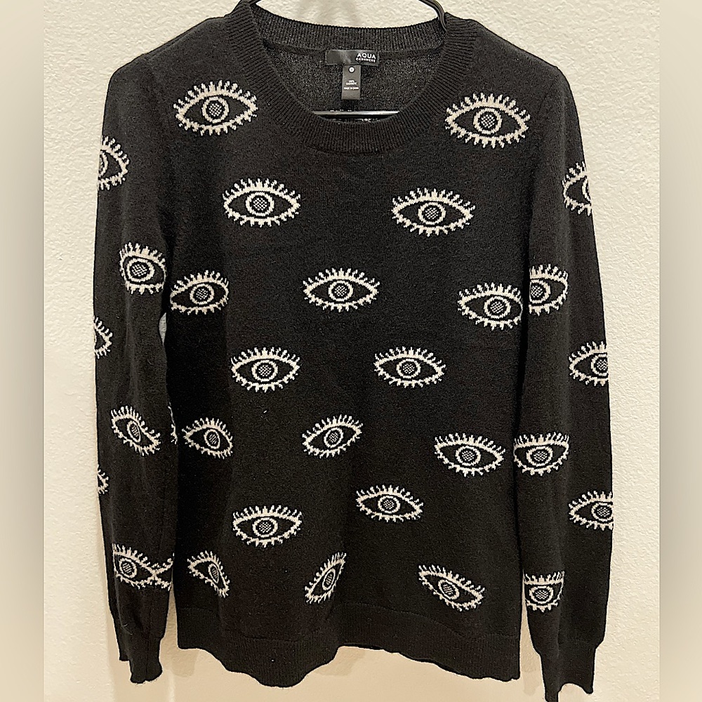 Black Aqua Cashmere Sweater - S